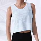 Women Camouflage Running Vest Fitness Crop Top Sleeveless Mesh Yoga Shirts Breathable Workout Gym Tank Tops Female Sportswear