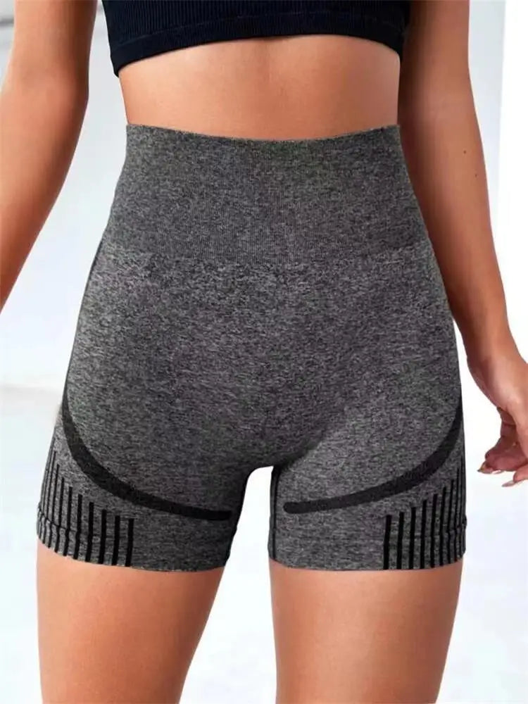 Women's Yoga Shorts High Waist Workout Shorts Fitness Yoga Lift Butt Fitness Ladies Yoga Gym Running Short Pants Sportswear