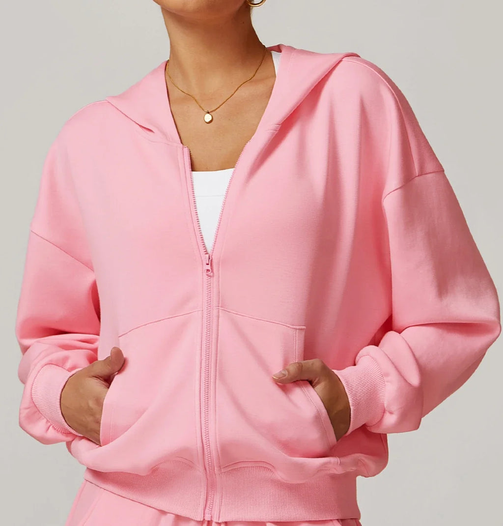 Custom Logo Matching Gym Workout Set for Women Winter Running Sport Suit Yoga Set with Jacket Hoodie Sweater Pants Sweatpants