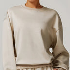 Custom Logo Matching Gym Workout Set for Women Winter Running Sport Suit Yoga Set with Jacket Hoodie Sweater Pants Sweatpants