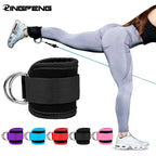 Fitness Gantry Ankle Buckle Training Leg and Hip Training Device Double D Tension Foot Ring Legging Strap Ankle Accessories