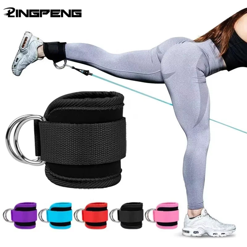 Fitness Gantry Ankle Buckle Training Leg and Hip Training Device Double D Tension Foot Ring Legging Strap Ankle Accessories